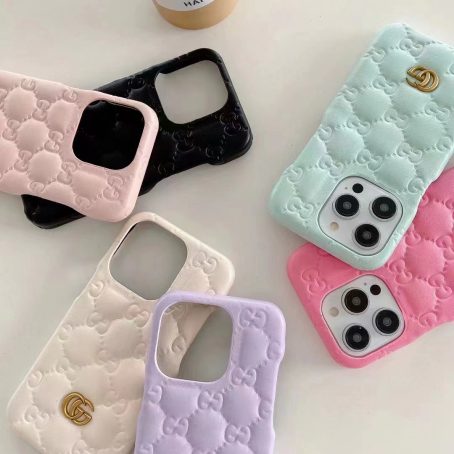 [Soft]Gucci Soft Leather Case for iPhone 15 14 12 13 Pro Max