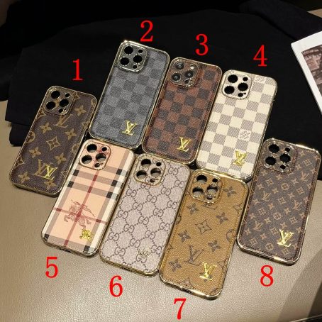 Louis Vuitton Plating Edge Camera Case for iPhone 15 14 13 12 11 Pro Max