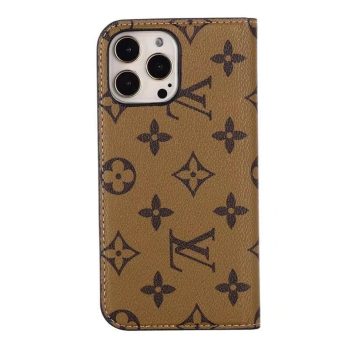 Louis Vuitton Yellow Monogram Wallet Case for iPhone 11 12 13 14 Pro Max