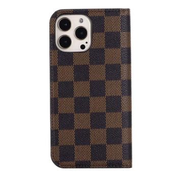 Louis Vuitton Brown Checkered Monogram Wallet iPhone 12 11 13 14 Pro Max Case