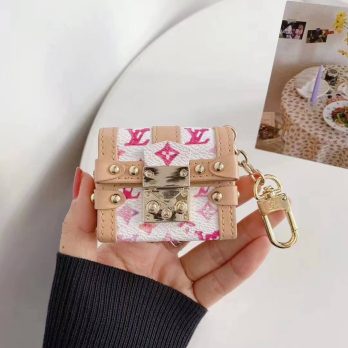 Louis Vuitton Red Monogram Trunk Case Airpods Pro 1 2 3