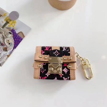 Louis Vuitton Black Monogram Trunk Case Airpods Pro 1 2 3