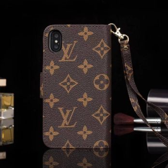 Louis Vuitton Brown Monogram Wallet Case for iPhone 17 16 12 11 13 14 15 Pro Max