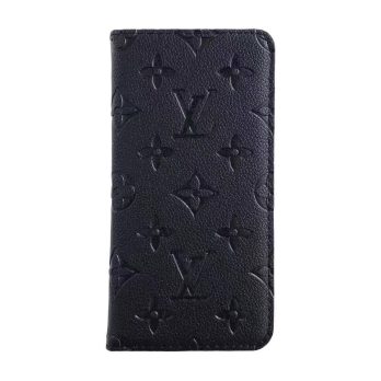 Louis Vuitton Embossed Empreinte Monogram Leather iPhone 16 15 13 14 Pro Max 11 12 Case – Black