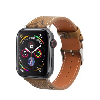 Louis Vuitton Apple Watch Band Straps Compatible iWatch 6 5 4 3 2 1 38mm 40mm 41mm 42mm 44mm 45mm Replacement Band – Yellow