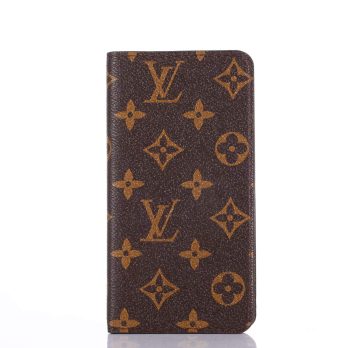[CLASSIC]Louis Vuitton Brown Monogram Wallet Case for iPhone 12 11 13 14 Pro 12 13 Mini Max Xs Max XR 7 8 Plus