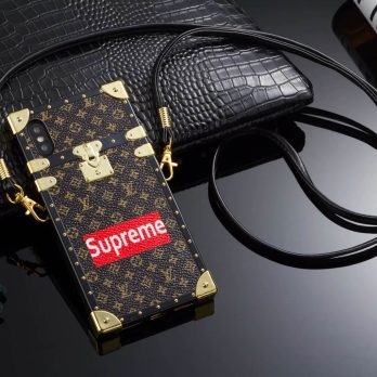 Louis Vuitton Eye Trunk Case for Samsung Galaxy S22 S21 Ultra Plus Note 10 20 Ultra- Brown Supreme