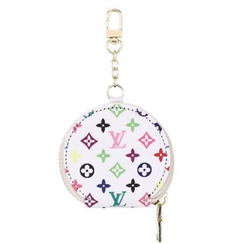 Louis Vuitton White Monogram Leather Case Protective Bag Airpods 1 2 3 Pro