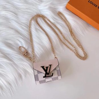 Louis Vuitton Damier Azur Leather Protective Airpods Pro 3 2 1 Case