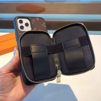 Louis Vuitton Back Zipper Purse Case for Samsung Galaxy Phone