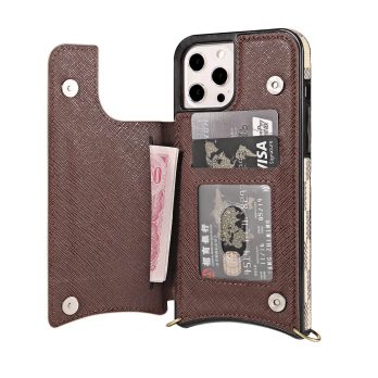[Crossbody] Louis Vuitton Damier Azur Back Flip Wallet Case iPhone 15 14 Plus 13 14 Pro Max Xs Max XR 7 8 Plus 13 12 Mini