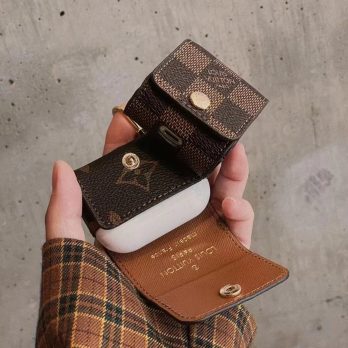 Louis Vuitton Leather Protective Case Cover for Airpods Pro 1 2 3