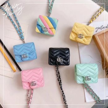 GG Soft Leather Lanyard Case Cover for Airpods Pro 1 2 3