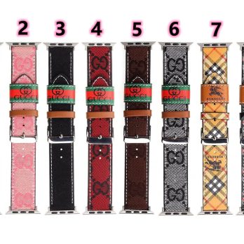 Gucci Apple Watch Band Straps Compatible iWatch Replacement Leather Band