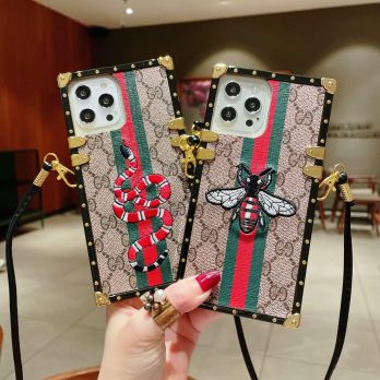 Gucci Embroidery Eye Trunk Case for Samsung Galaxy S24 S23 S22 S21 S20 S10 Ultra Plus Note 10 20 Ultra