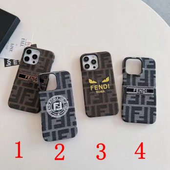 [Embroidery]Fendi Canvas Slim Case for Samsung Galaxy S24 S23 S22 Ultra S21 Plus S20 Ultra Note 10 Plus Note 20 Ultra