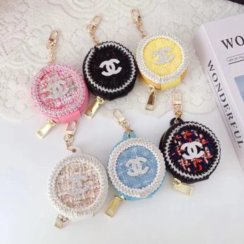 Chanel Tweed Quilted With Mirror Case for Airpods 1 2 3 Pro 2nd