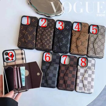 Louis Vuitton Accordion Card Holder Purse Case for Samsung Galaxy Phone