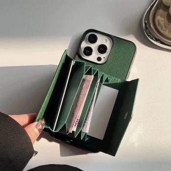Prada Accordion Card Holder Purse Case for Samsung Galaxy Phone