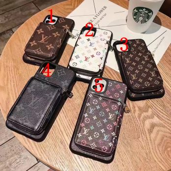 Louis Vuitton Back Zipper Purse Case for Samsung Galaxy Phone