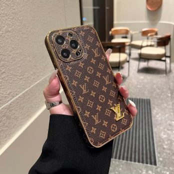 Louis Vuitton Plating Edge Camera Case for iPhone 15 14 13 12 11 Pro Max
