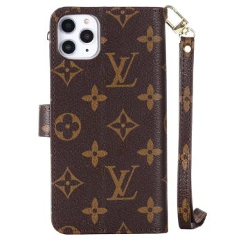 Louis Vuitton Monogram Zipper Coin Purse Wallet Case for iPhone 16 Series