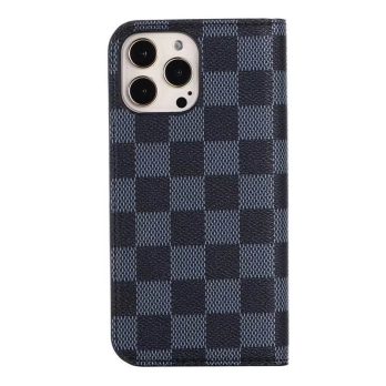 Louis Vuitton Black Checkered Monogram Wallet Case for iPhone 12 11 13 14 Pro Max