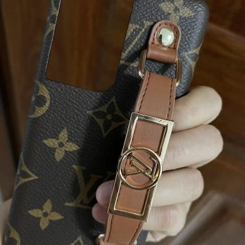 Louis Vuitton Dauphine mm Monogram Wrist band Case Samsung Galaxy S25/S24/S23/S22/S21 Plus Ultra
