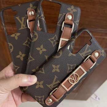 Louis Vuitton Dauphine mm Monogram Wrist band Case Samsung Galaxy S25/S24/S23/S22/S21 Plus Ultra