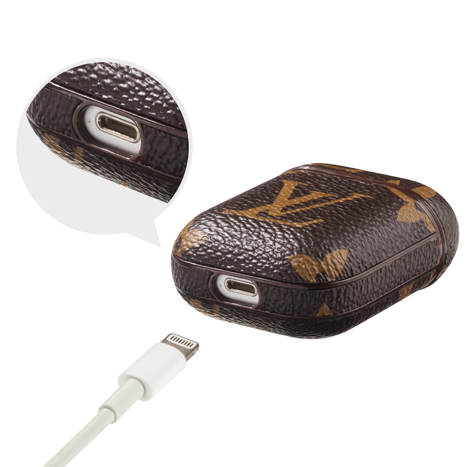 Louis Vuitton Brown Monogram Airpods Pro 1 2 3 Case - Image 4