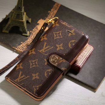 Louis Vuitton Monogram Wallet Case for Samsung Galaxy S25 S24 S23 S22 Ultra S21 Note 20 Ultra – Brown