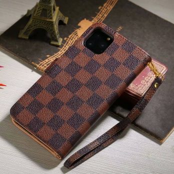 Louis Vuitton Monogram Wallet Case for Samsung Galaxy S24 S25 S23 S22 Ultra S21 Note 20 Ultra – Brown Checkerboard