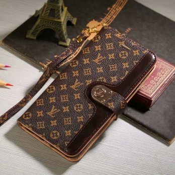 Louis Vuitton Monogram Wallet Case for Samsung Galaxy S25 S24 S23 S22 Ultra S21 Note 20 Ultra – Small Brown