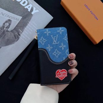 Louis Vuitton Valentine’s Day Limited Wallet Case iPhone 13 Pro Max 12 11 Pro Max Xs XR 7 8 Plus – Blue
