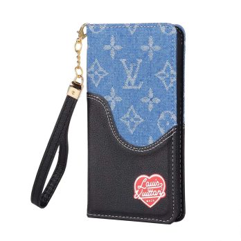 Louis Vuitton Valentine’s Day Limited Wallet Case iPhone 13 Pro Max 12 11 Pro Max Xs XR 7 8 Plus – Blue