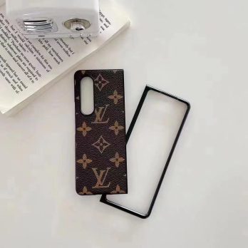Louis Vuitton Monogram Leather Protective Case for Samsung Galaxy Z Flip 3/ Z Flip 1 2/ Z Fold 2/ Z Fold 3