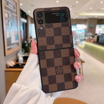 Louis Vuitton Damier Ebene Leather Protective Case for Samsung Galaxy Z Flip 3, Z Fold 3
