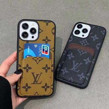 Louis Vuitton Slim Leather Card Holder Case for Samsung Galaxy Phone