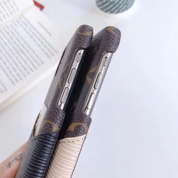 Louis Vuitton Leather Card Holder Case for Samsung Galaxy Phone