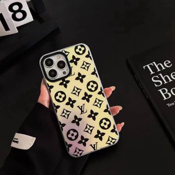 Louis Vuitton Laser Reflective Thin Case for iPhone 15 14 12 13 11 Pro Max