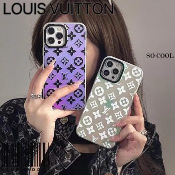 Louis Vuitton Laser Reflective Thin Case for iPhone 15 14 12 13 11 Pro Max