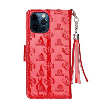 Chanel Embossed Leather Wallet Case for iPhone 17 12 13 14 15 16 Pro Max
