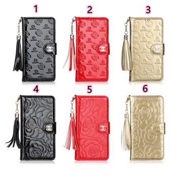 Chanel Embossed Leather Wallet Case for iPhone 17 12 13 14 15 16 Pro Max