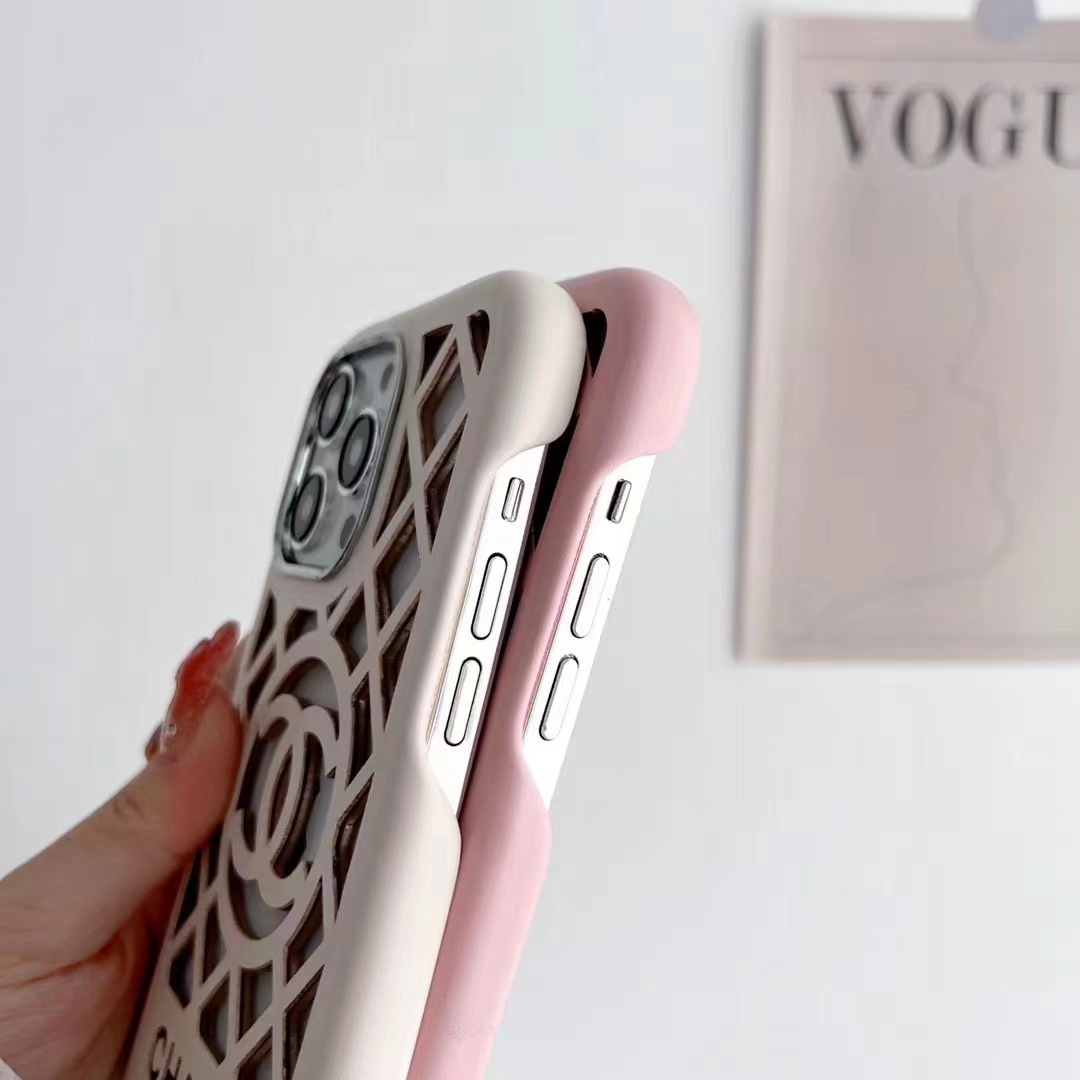 Chanel Hollow-Carved Case for iPhone 14 12 13 11 Pro Max - Image 4