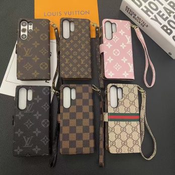 Louis Vuitton Brown Monogram Zipper Wallet Case Samsung Galaxy Phone