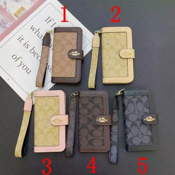 Coach Premium Leather Wallet Case Samsung Galaxy Phone