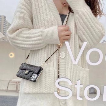 【Crossbody】Chanel Classic Wallet Case for iPhone 15 12 11 13 14 Pro Max