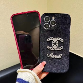 Chanel Soft Velvet Case for iPhone 15 14 13 12 Pro Max