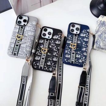 Crossbody DIOR Saddle Bag Case for iPhone 12 13 14 15 Pro Max